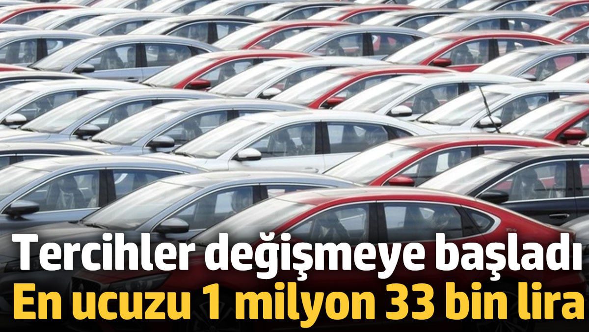 Vatandaşın tercihi değişti, işte en ucuz otomatik vitesli araçlar! 1 milyon 33 bin liradan başlıyor