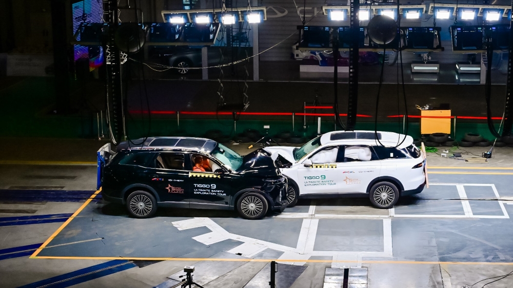 Chery провела показательный краш-тест кроссовера Tiggo 9 - Китайские  автомобили