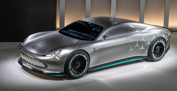Mercedes-AMG unveils concept car for first sports EV featuring YASA axial flux motor