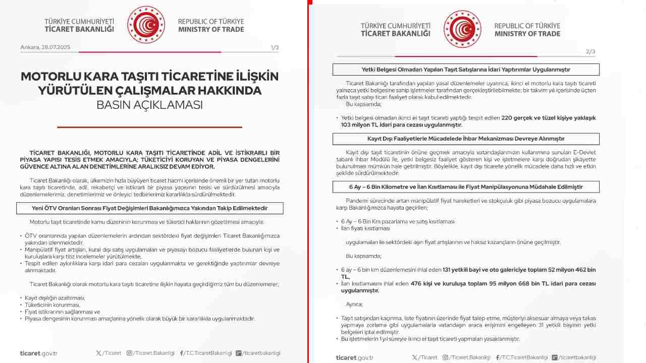 Ticaret Bakanlığı, ÖTV Düzenlemesi Sonrası Zam Yapana Ceza Kesecek -  Webtekno