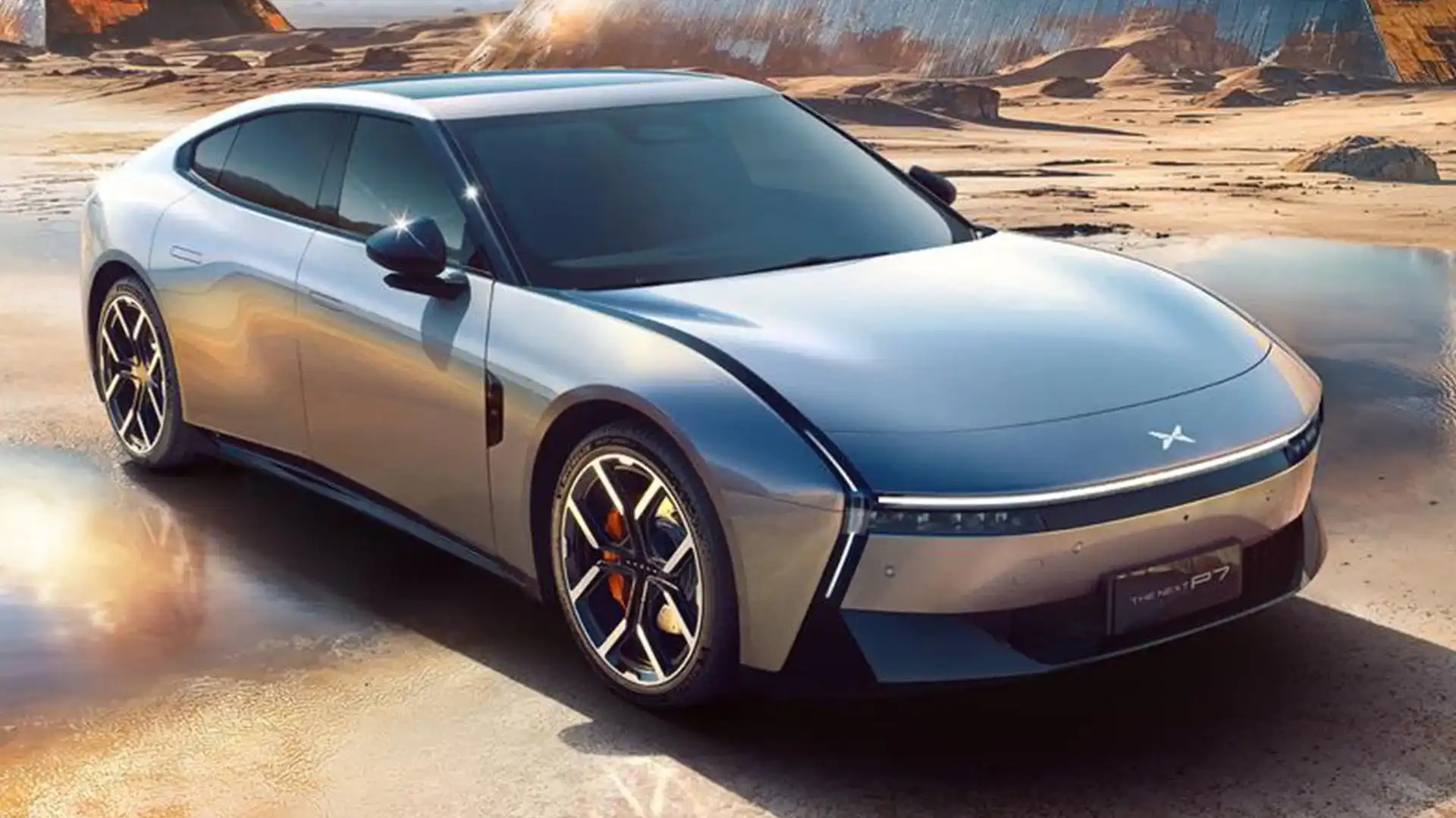 REVEALED: China's Tesla rival shows new super-sleek sedan