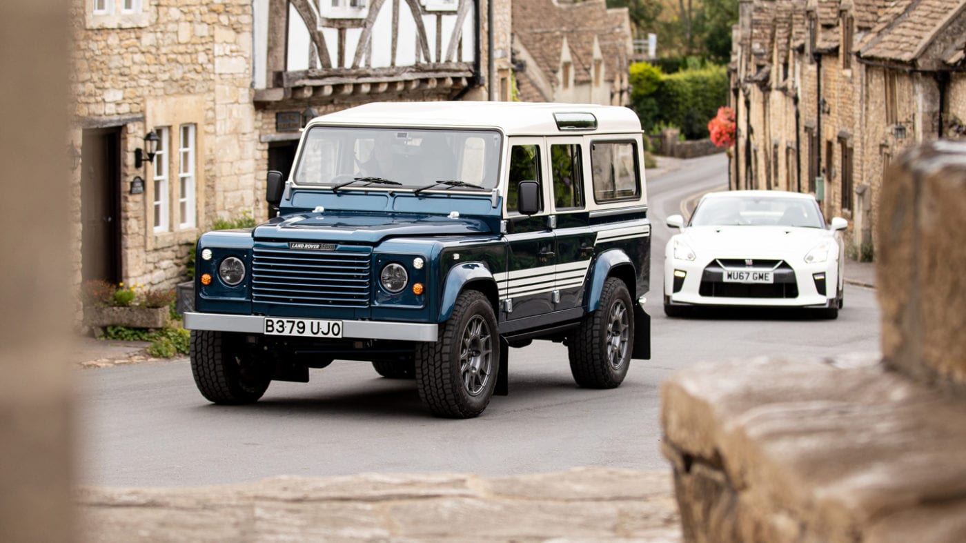 Arkonik Pitch Their LS3 Land Rover Defender Against a Nissan GT-R on Track!