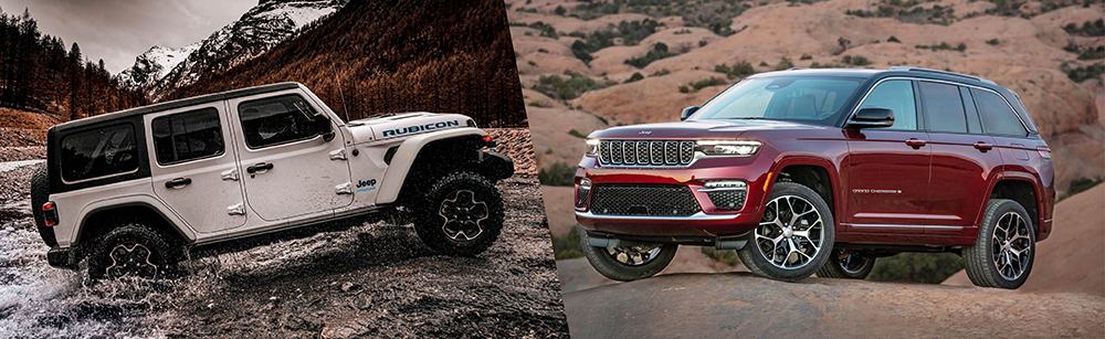 2023 Jeep Wrangler 4xe vs. Grand Cherokee 4xe | Compare Specs