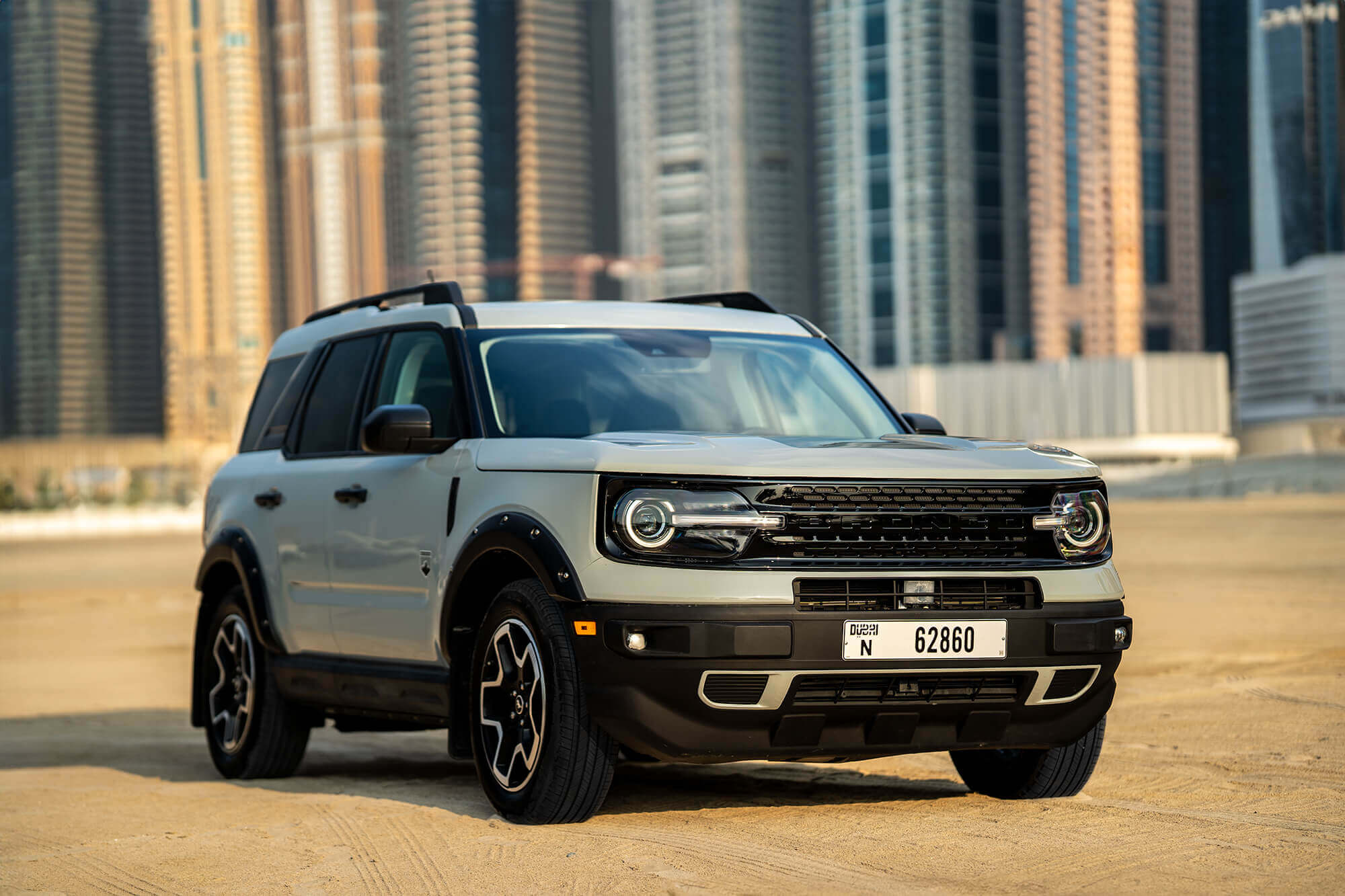 Dubai'de Ford Bronco Sport Grey Kiralama - Octane Car Rental Dubai