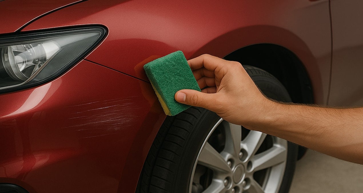 TikTok’ta Viral Olan Sır, Hindistan Cevizi Yağı ve Sirke ile Araç Çizikleri Sıfırlanıyor!