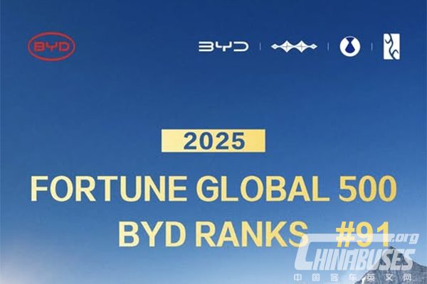 BYD Ranks 91st in the 2025 Fortune Global 500 - China Vehicles News