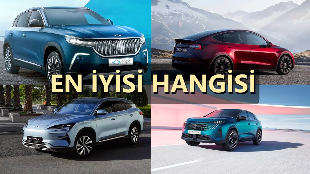 HANGİ ELEKTRİKLİ? TOGG T10X vs. TESLA MODEL Y vs. BYD SEAL U DM-I vs.  PEUGEOT 3008 🤷