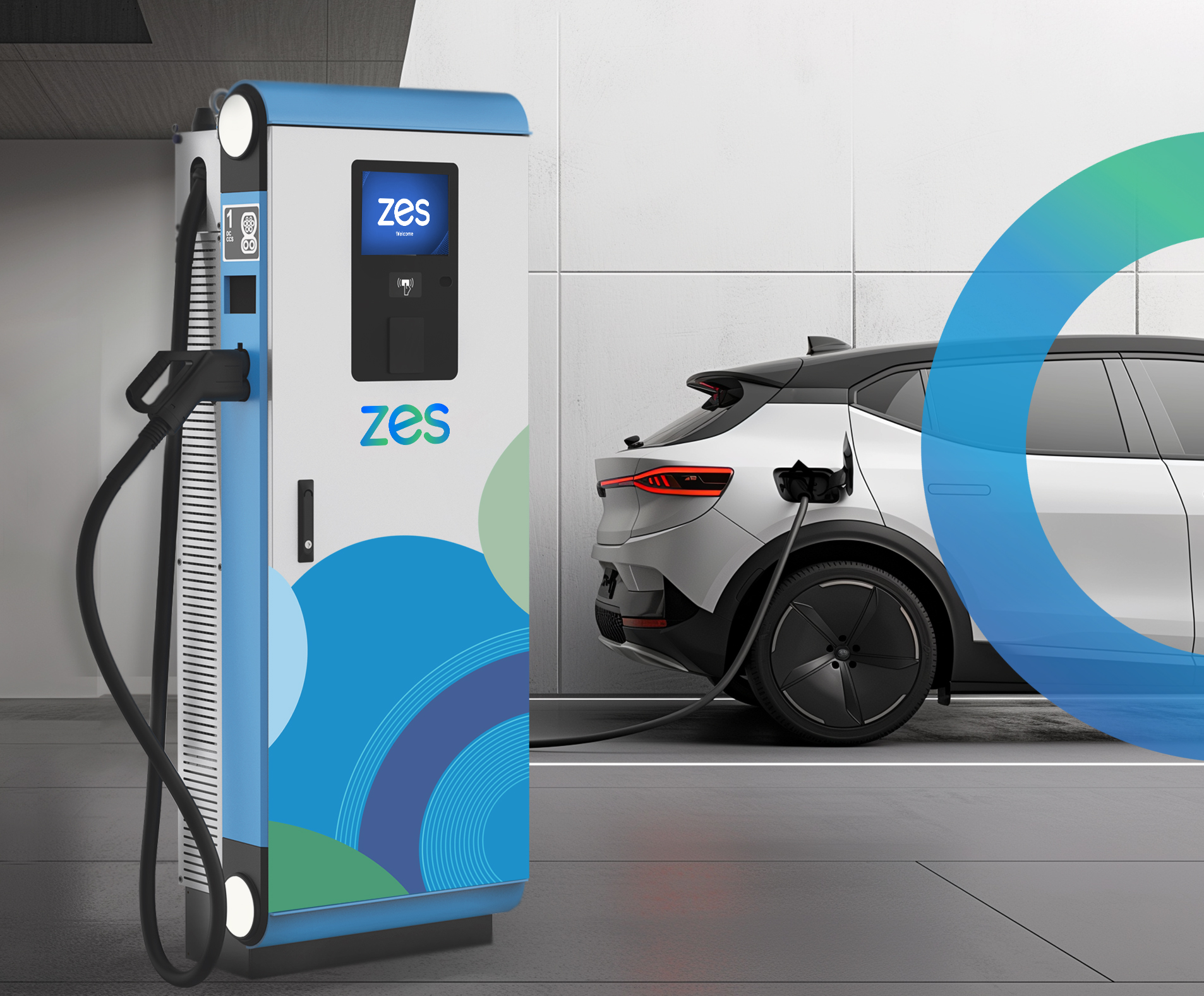 EVC06 DC Elektrikli Yüksek Hızlı Şarj İstasyonu | zes