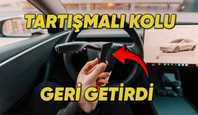 Tesla Model 3 Sinyal Kolu Geri Döndü, Sürücüler İçin 350 Dolarlık Büyük Yenilik