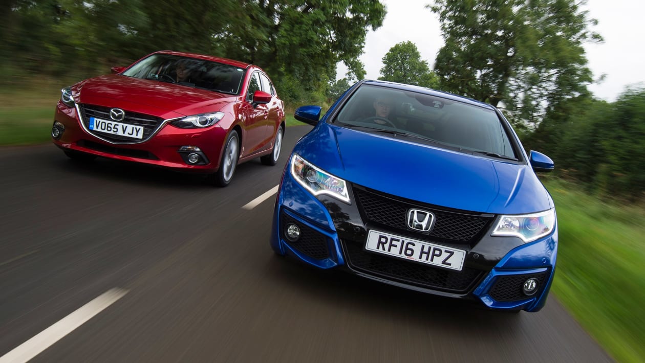 Honda Civic vs Mazda 3 | Auto Express