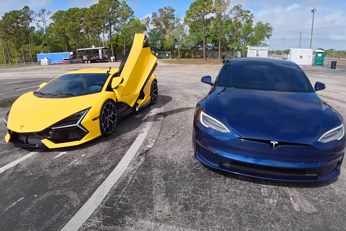 Tesla Model S Plaid vs Lamborghini Revuelto V12 yarışı: Her biri 1000 bhp,  kim kazanacak? - ItalPassion